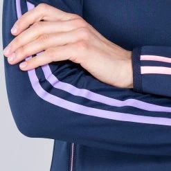 Women's Dolmen Brushed Half Zip Top Marine / Pink / Purple 11 Women's Dolmen Brushed Half Zip Top Marine / Pink / Purple -Outdoor Clothing Store am3a0795