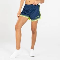 Women's Nelson Shorts Marine / Yellow -Outdoor Clothing Store am3a8461