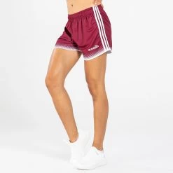 Women's Nelson Shorts Maroon / White 12 Women's Nelson Shorts Maroon / White -Outdoor Clothing Store am3a8551