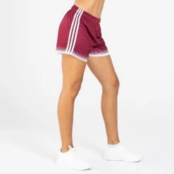 Women's Nelson Shorts Maroon / White 13 Women's Nelson Shorts Maroon / White -Outdoor Clothing Store am3a8556