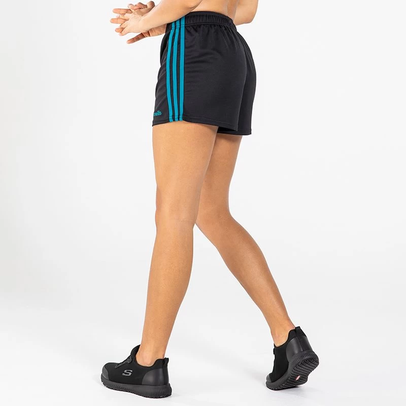 Women's Madison Mourne Shorts Black / Peacock Blue 2 Women's Madison Mourne Shorts Black / Peacock Blue - Image 2