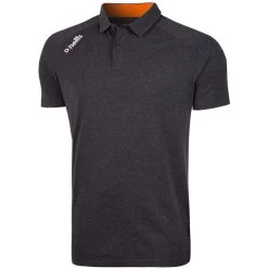 Men's Aspen Polo Marl Black / Tangerine