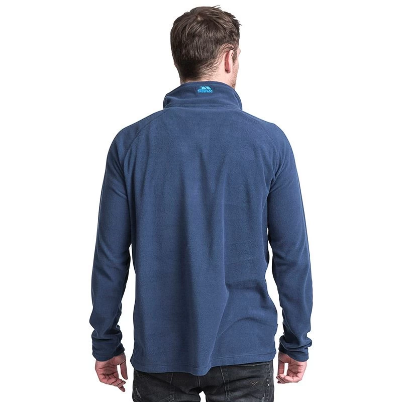Trespass Men's Half Zip Microfleece Blackford Navy 2 Trespass Men's Half Zip Microfleece Blackford Navy - Image 2