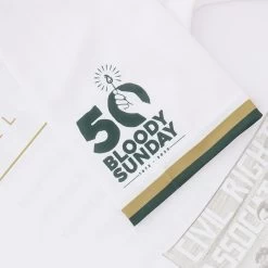 Derry Bloody Sunday Commemoration Jersey White -Outdoor Clothing Store derry bloody sunday reg fit jersey wht 22 5