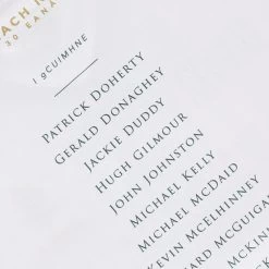 Derry Bloody Sunday Commemoration Jersey White -Outdoor Clothing Store derry bloody sunday reg fit jersey wht 22 7