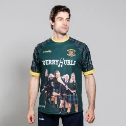 'Derry Hurls' Men's Derry Girls Jersey -Outdoor Clothing Store derry hurls jersey 1 2 menfront