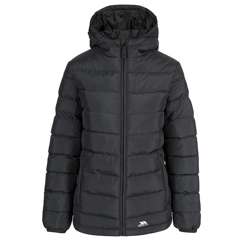 Trespass Women's Elegant Padded Jacket Black 1 Trespass Women's Elegant Padded Jacket Black