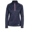 Trespass Women's Fairford Half Zip Fleece Top Navy Marl