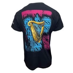 Guinness Men's Printed Harp T-Shirt Black -Outdoor Clothing Store g1328 02