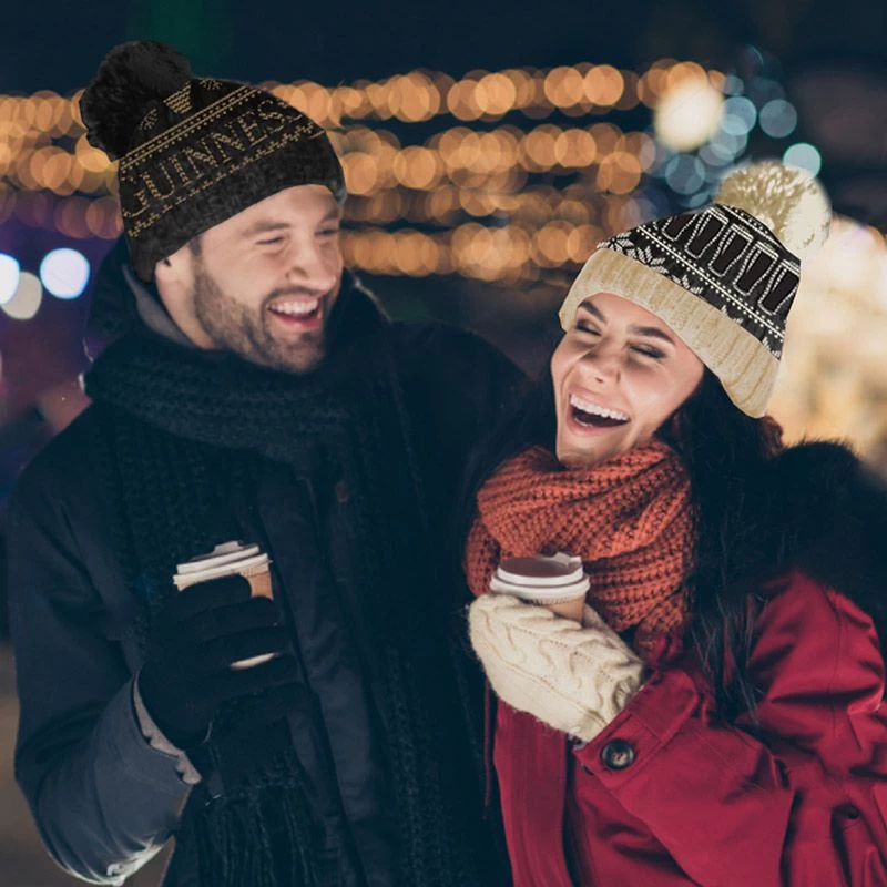 Guinness Bobble Hat Black / Gold 1 Guinness Bobble Hat Black / Gold