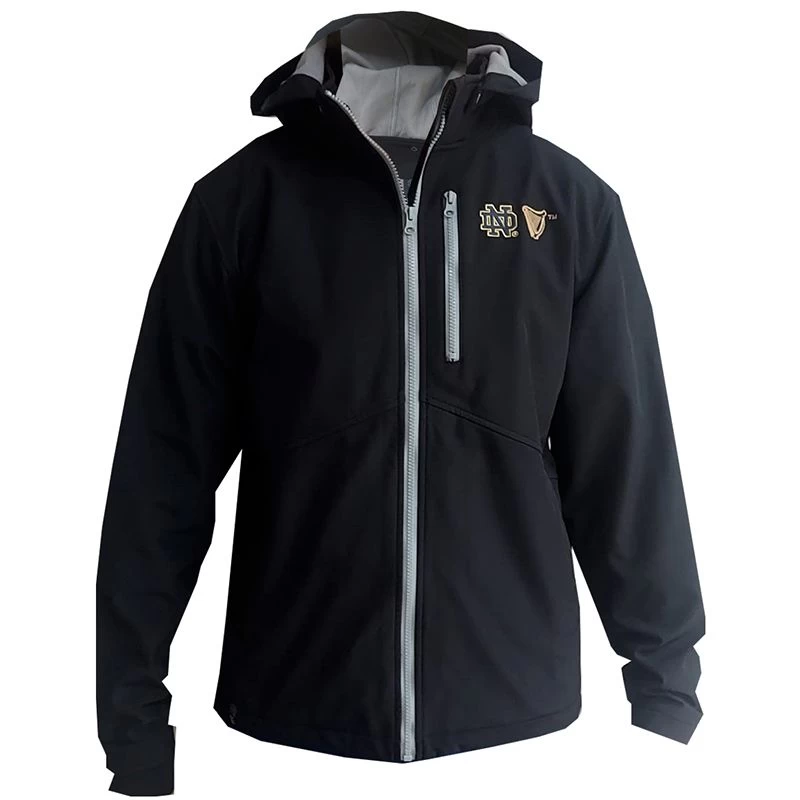 Guinness Men's Notre Dame Softshell Jacket Black 1 Guinness Men's Notre Dame Softshell Jacket Black