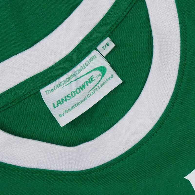 Lansdowne Ireland Kids' Ringer T-Shirt Green 4 Lansdowne Ireland Kids' Ringer T-Shirt Green - Image 4