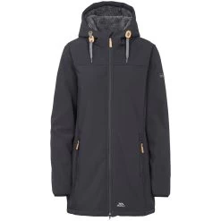 Trespass Women's Kristen Hooded Softshell Jacket Black 20 Trespass Women's Kristen Hooded Softshell Jacket Black -Outdoor Clothing Store kristen fajkssn20003 blk a
