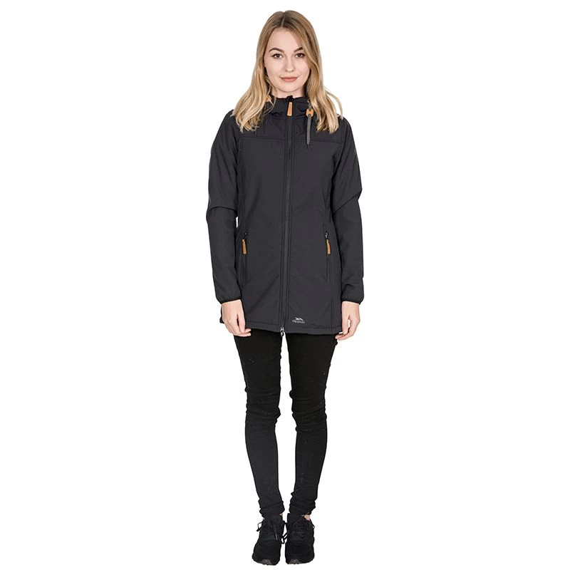 Trespass Women's Kristen Hooded Softshell Jacket Black 1 Trespass Women's Kristen Hooded Softshell Jacket Black