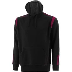 Men's Loxton Hooded Top Black / Maroon
