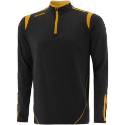 Kids' Loxton Brushed Half Zip Top Black / Amber