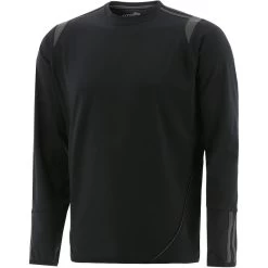 Men's Loxton Brushed Crew Neck Top Black / Grey