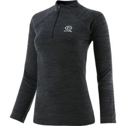 Women's Madison Half Zip Midlayer Top Black