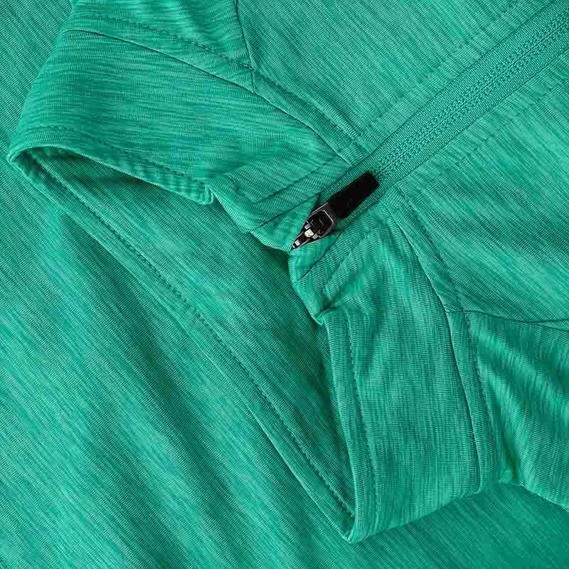 Women's Madison Brushed Half Zip Top Green 4 Women's Madison Brushed Half Zip Top Green - Image 4