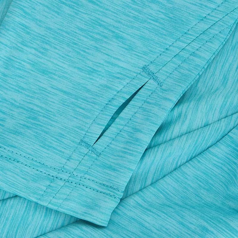 Women's Madison Brushed Half Zip Top Blue 4 Women's Madison Brushed Half Zip Top Blue - Image 4