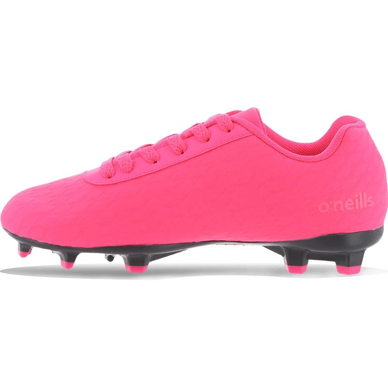 Mamba Firm Ground Laced Football Boots Youth Pink 2 Mamba Firm Ground Laced Football Boots Youth Pink - Image 2