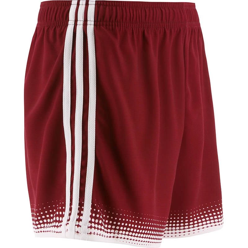 Women's Nelson Shorts Maroon / White 6 Women's Nelson Shorts Maroon / White - Image 6