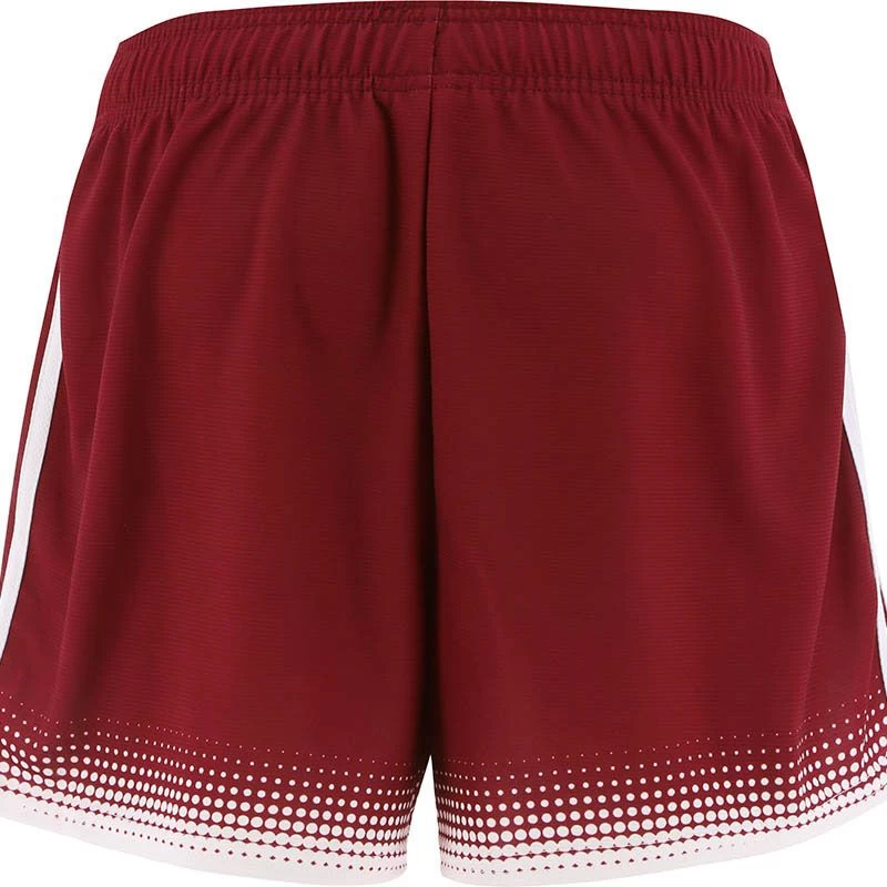 Women's Nelson Shorts Maroon / White 7 Women's Nelson Shorts Maroon / White - Image 7