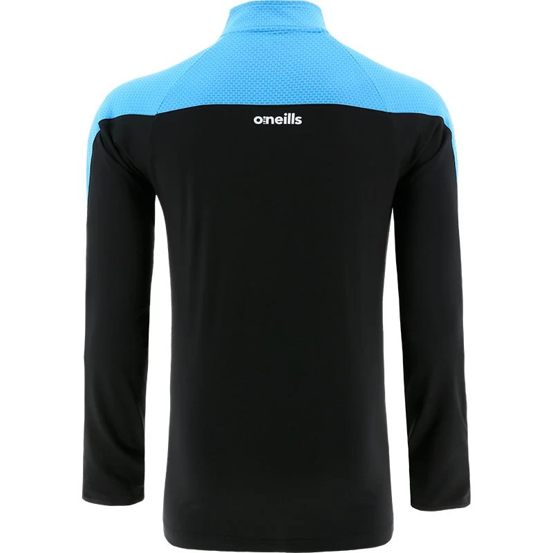 Kids' Nevada Brushed Half Zip Top Black / Sky / White 2 Kids' Nevada Brushed Half Zip Top Black / Sky / White - Image 2