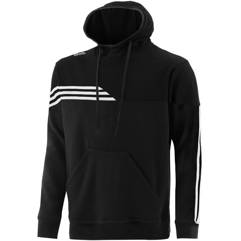 Men's Nevis Fleece Overhead Hoodie Black / White 1 Men's Nevis Fleece Overhead Hoodie Black / White