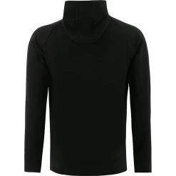 Men's Niall Overhead Fleece Hoodie Black -Outdoor Clothing Store niall 012 tech flc oh hoodie blk 2