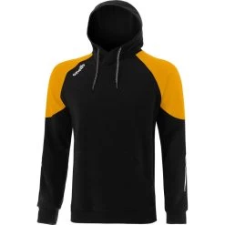 Men's Oslo Fleece Pullover Hoodie Black / Amber / White