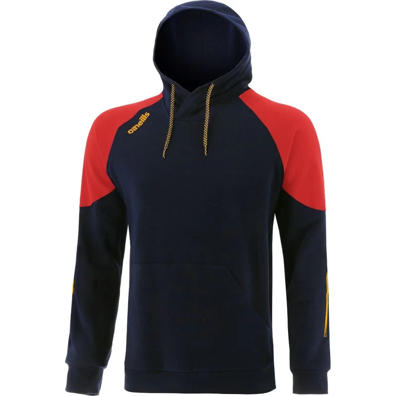 Men's Oslo Fleece Pullover Hoodie Marine / Red / Amber 1 Men's Oslo Fleece Pullover Hoodie Marine / Red / Amber