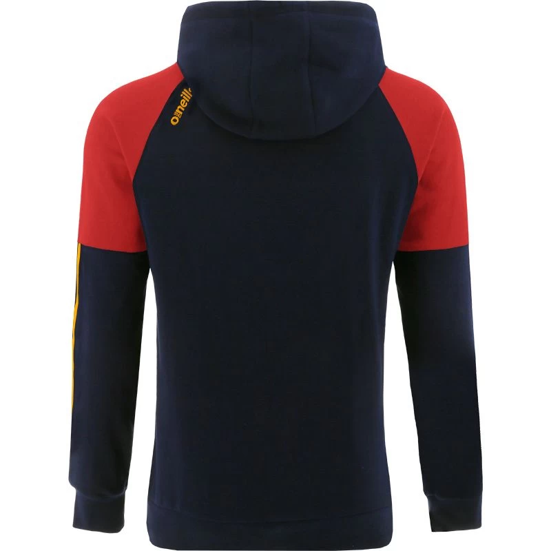 Men's Oslo Fleece Pullover Hoodie Marine / Red / Amber 2 Men's Oslo Fleece Pullover Hoodie Marine / Red / Amber - Image 2