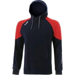 Women's Oslo Fleece Pullover Hoodie Marine / Red / White