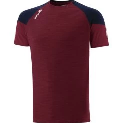 Men's Oslo T-Shirt Maroon / Marine / White