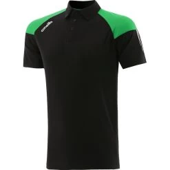 Men's Oslo Polo Shirt Black / Green / White