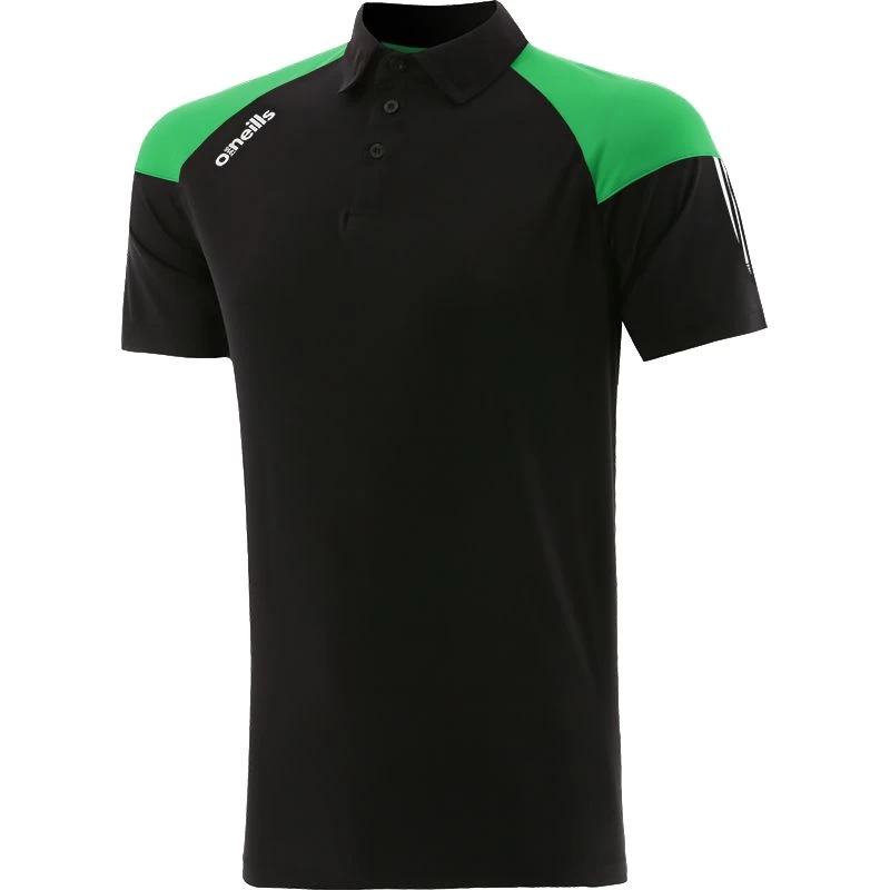 Men's Oslo Polo Shirt Black / Green / White 1 Men's Oslo Polo Shirt Black / Green / White