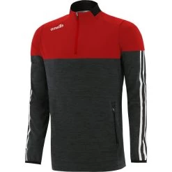 Men's Osprey Brushed Half Zip Top Red / Black / White