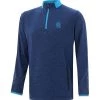 Kids’ Pluto Brushed Half Zip Top Marine / Blue