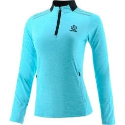 Women's Pluto Brushed Half Zip Top Blue / Dark Grey 10 Women's Pluto Brushed Half Zip Top Blue / Dark Grey -Outdoor Clothing Store plut 184 3 gen bedgxx wmns p1 2