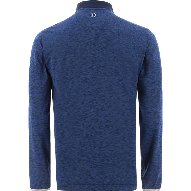 Men's Pluto Brushed Half Zip Top Marine / Silver 2 Men's Pluto Brushed Half Zip Top Marine / Silver - Image 2