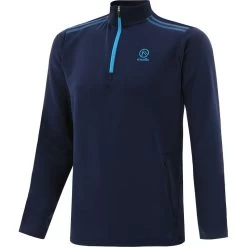 Kids' Pluto 2 Stripe Hybrid Half Zip Top Marine / Blue