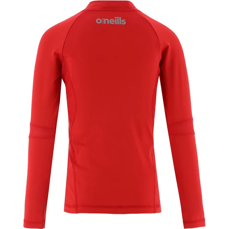 Kids' Pro Body III Poly Elastane Baselayer Top Red / Silver 2 Kids' Pro Body III Poly Elastane Baselayer Top Red / Silver - Image 2