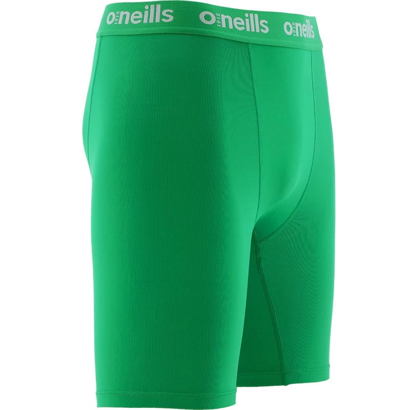 Kids' Pro Body III Poly Elastane Shorts Green / Silver 2 Kids' Pro Body III Poly Elastane Shorts Green / Silver - Image 2