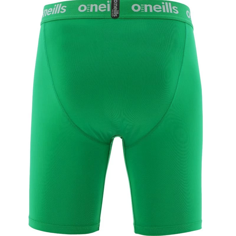Kids' Pro Body III Poly Elastane Shorts Green / Silver 3 Kids' Pro Body III Poly Elastane Shorts Green / Silver - Image 3