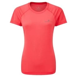 Ronhill Women's Tech Short Sleeve T-Shirt Hot Pink Marl / Pewter
