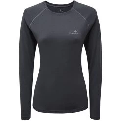 Women's Ronhill Core Long Sleeve T-Shirt Charcoal Marl