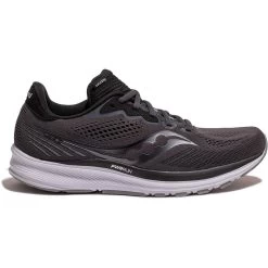 Saucony Men's Ride 14 Running Shoes Charcoal / Black