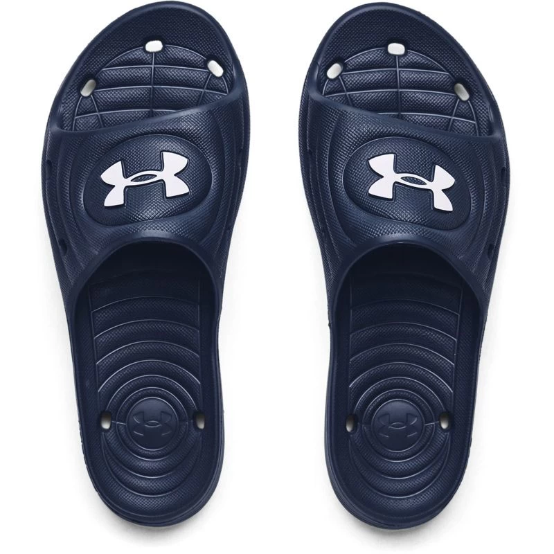 Under Armour Men's Locker IV Slides Academy / White 3 Under Armour Men's Locker IV Slides Academy / White - Image 3