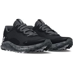 Under Armour Men's Charged Bandit Trail 2 Running Shoes Black / Pitch Gray / White -Outdoor Clothing Store s7.3024725 003 pair